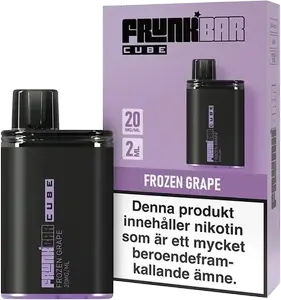 Frunk Bar Cube - Frozen Grape (20 mg, Engångs vape)
