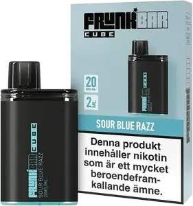 Frunk Bar Cube - Sour Blue Razz (20 mg, Engångs vape)