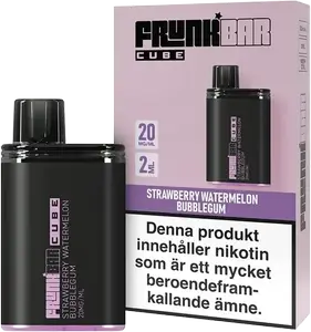 Frunk Bar Cube - Strawberry Watermelon Bubblegum (20 mg, Engångs vape)