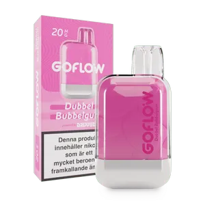 GoFlow - Dubbel Bubblegum (20 mg, Engångs vape)