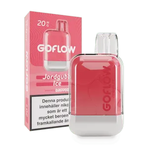 GoFlow - Jordgubb Ice (20 mg, Engångs vape)