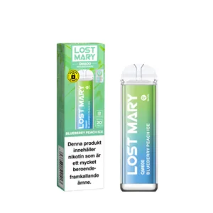 Lost Mary QM600 - Blueberry Peach Ice (20 mg, Engångs vape)