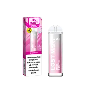 Lost Mary QM600 - Cherry Ice (20 mg, Engångs vape)