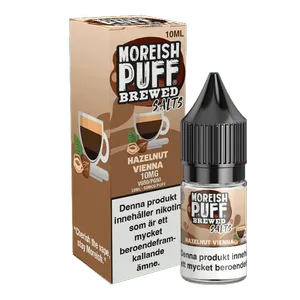 Moreish Puff Brewed - Hazelnut Vienna Coffee (10 ml, 10 mg, Nikotinsalt)