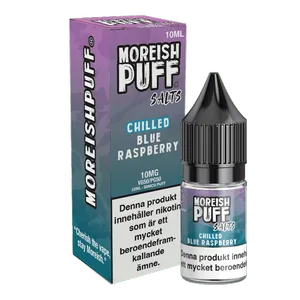Moreish Puff Chilled - Blue Raspberry (10 ml, 10 mg, Nikotinsalt)