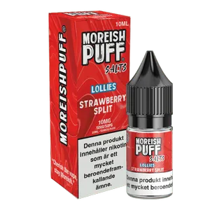 Moreish Puff Lollies - Strawberry Split (10 ml, 10 mg, Nikotinsalt)