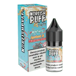 Moreish Puff Menthol - Apricot Watermelon (10 ml, 10 mg, Nikotinsalt)