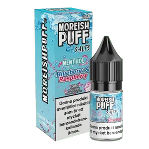 Moreish Puff Menthol - Blueberry & Raspberry (10 ml, 10 mg, Nikotinsalt)