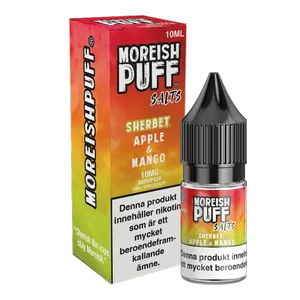 Moreish Puff Sherbet - Apple & Mango (10 ml, 10 mg, Nikotinsalt)