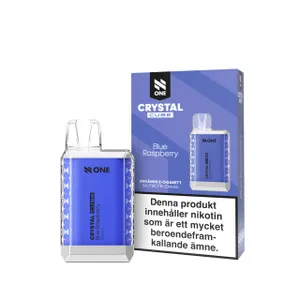 N-One Crystal Cube - Blueberry (20 mg, Engångs vape)