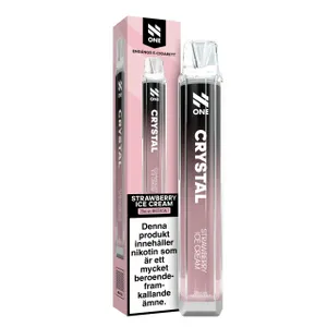 N-One Crystal Mesh - Strawberry Ice Cream (20 mg, Engångs vape)