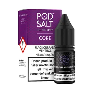 Pod Salt Core - Blackcurrant Menthol (10 ml, 14 mg, Nikotinsalt)
