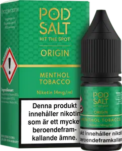 Pod Salt Origin - Menthol Tobacco (10 ml, 14 mg, Nikotinsalt)