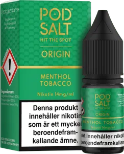 Pod Salt Origin - Menthol Tobacco (10 ml, 14 mg, Nikotinsalt)