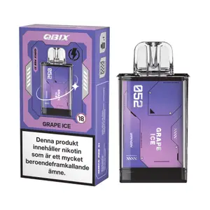 QBIX Pod - Grape Ice (14 mg, Engångspod)