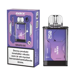 QBIX Pod - Grape Ice (14 mg, Engångspod)