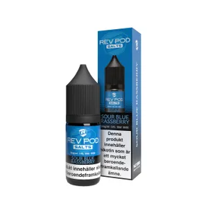 Rev Pod  Salts - Sour Blue Raspberry (10 ml, 14 mg Nikotinsalt)
