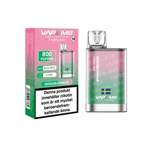 VapeM8 Crystal Box Dual Mesh - Godisbjörnar (14,9 mg, Engångs vape)