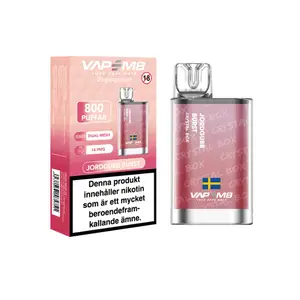 VapeM8 Crystal Box Dual Mesh - Jordgubb Burst (14,9 mg, Engångs vape)