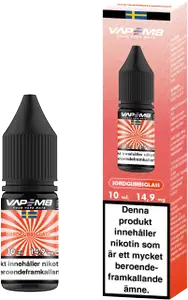 VapeM8 Salt - Jordgubbsglass (10 ml, 14,9 mg Nikotinsalt)