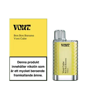 Vont Cube - Bon Bon Banana (14 mg, Engångs vape)