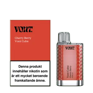 Vont Cube - Cherry Berry (14 mg, Engångs vape)