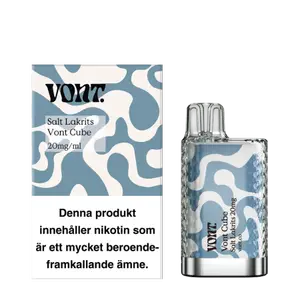 Vont Cube - Salt Lakrits (20 mg, Engångs vape)