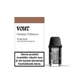 Vont Pod - Creamy Tobacco (20 mg, Engångspod)