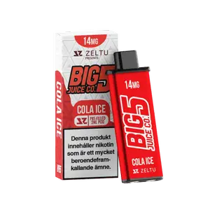 Zeltu - Big 5 Cola Ice (14 mg, Engångspod)